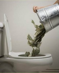 Money Down The Toilet Over 3 Trillion Dollars Spent By Barack Obama