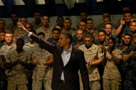 Barack Obama And The Troops