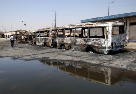 Iraq Terror Attack on Buses - Public Domain