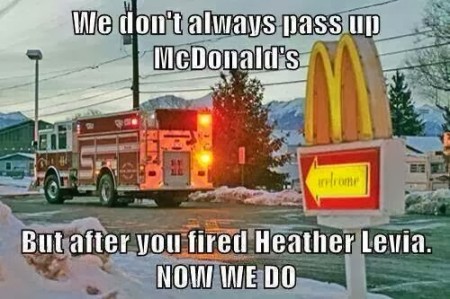 McDonald's Fired Worker Because She Fed Firefighters