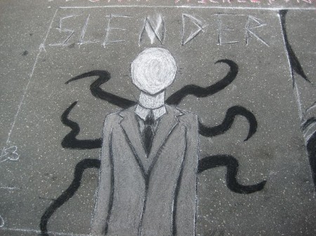 Slender Man graffitti - Photo by mdl70