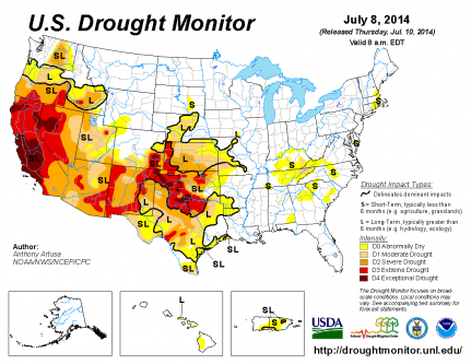 Drought Monitor July 8 2014