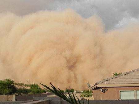 Haboob - Giant Dust Storm In Phoenix, Arizona - Photo By Roxy Lopez