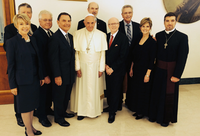 Kenneth Copeland and James Robison meet with the Pope