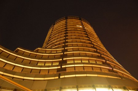 The Bank For International Settlements at Night - Photo by Wladyslaw