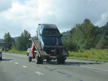 Car Towing - Photo by Tom Harpel