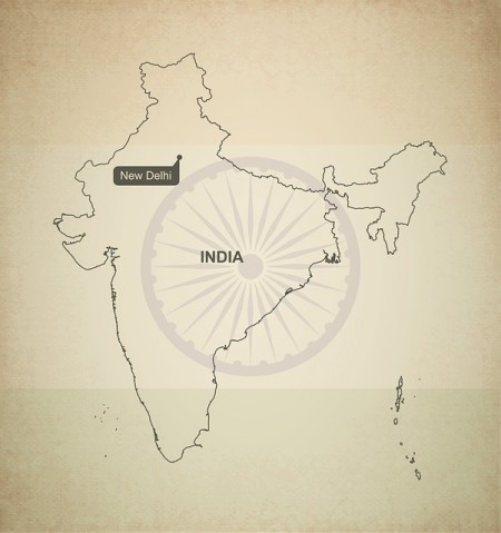 India Map - Public Domain