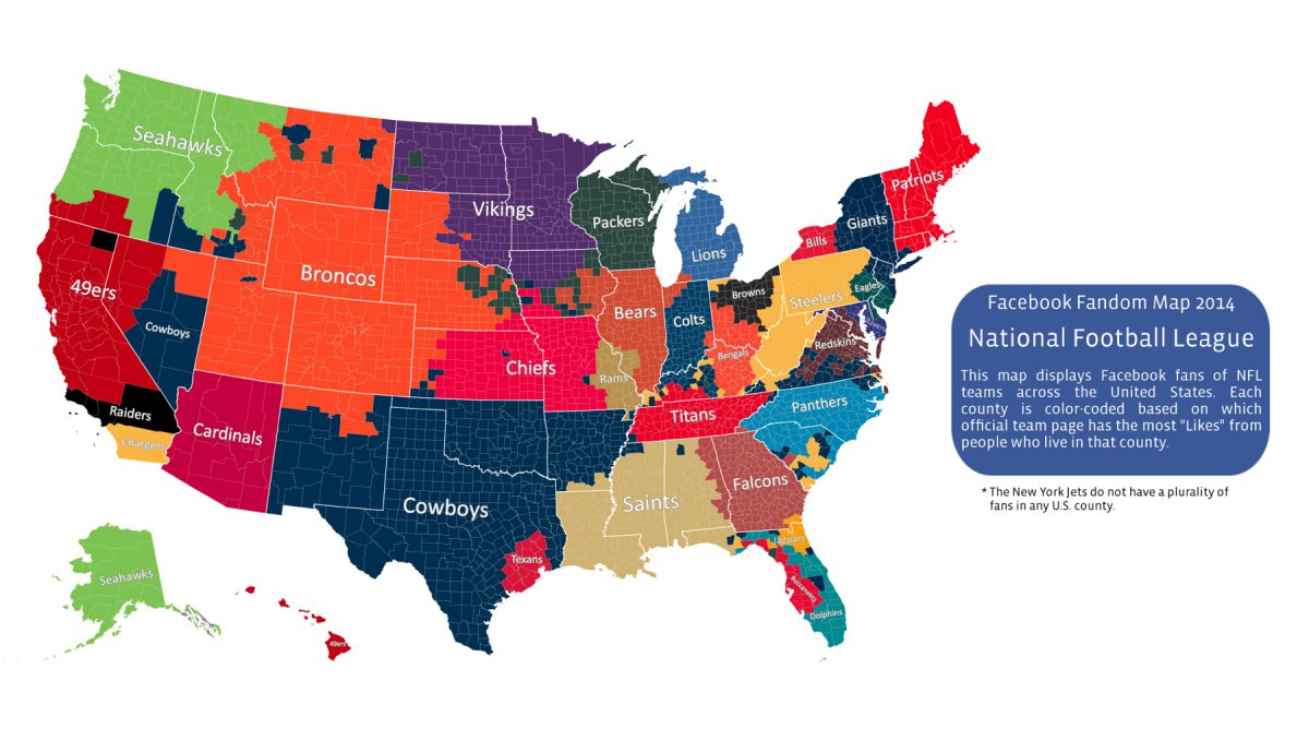 NFL Fan Map - Facebook