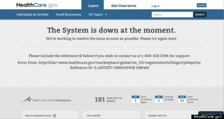 Obamacare Website Down