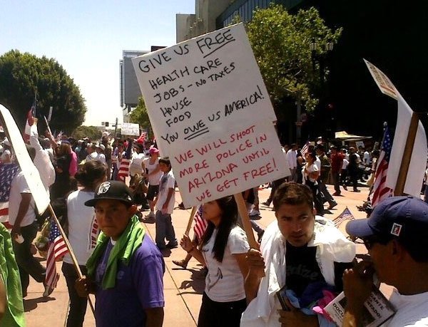 Illegal Immigration Protesters