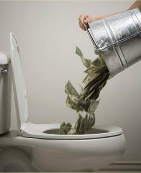 Money Down The Toilet Over 3 Trillion Dollars Spent By Barack Obama