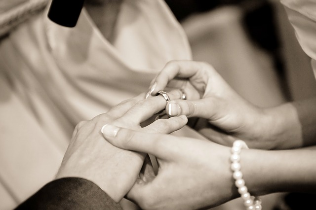 Wedding - Exchanging Rings - Public Domain