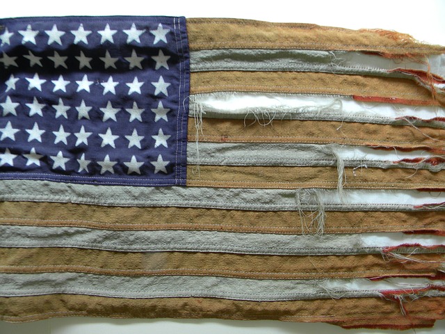 American Flag Tattered - Public Domain