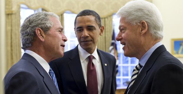 Bush, Clinton, Obama