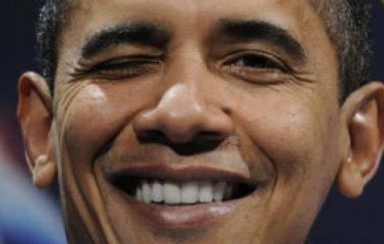 Obama Smirking