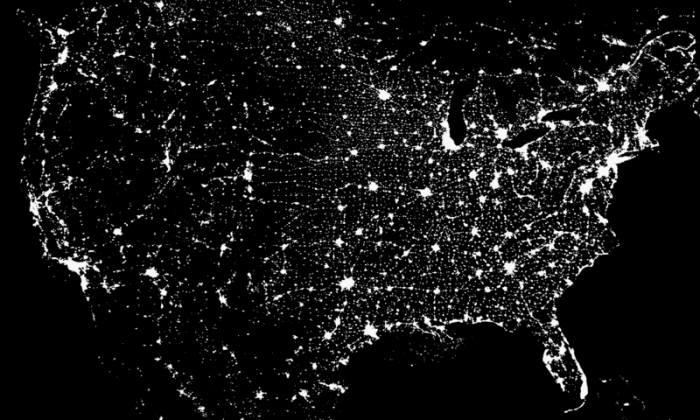 United States At Night