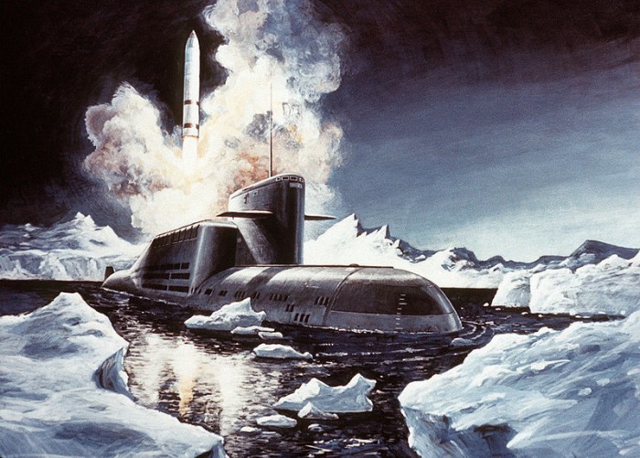 Russian Submarine Launching A Nuclear Missile - Public Domain