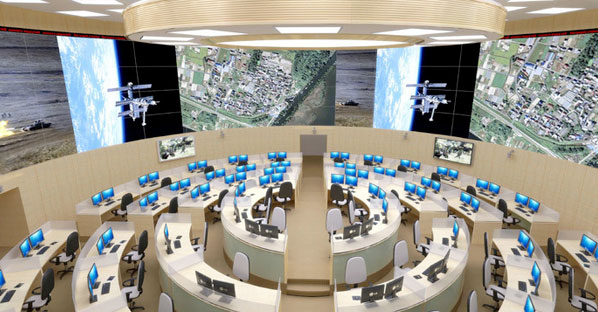 Russian War Room - Photo from Russian Defense Ministry