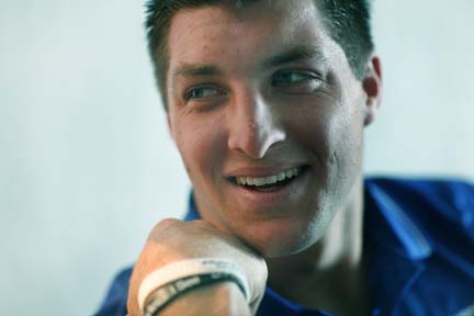 Tim Tebow - Photo by Steve Evans