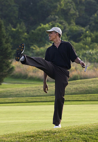 Obama Golfing