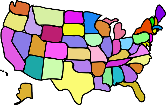 United States Fun Map - Public Domain