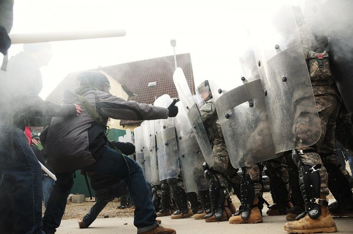 Police State Riot Control Exercise - Public Domain