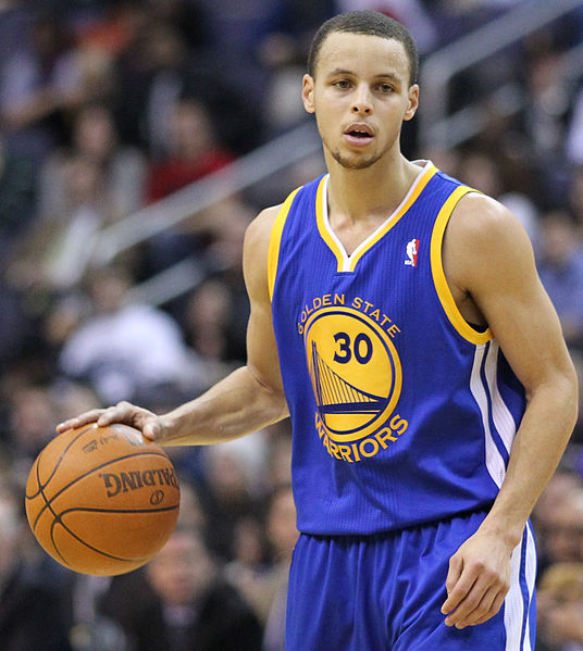 Stephen Curry- Photo by Keith Allison