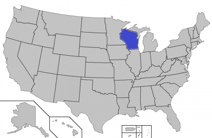Wisconsin Map - Photo by FairyTailRocks