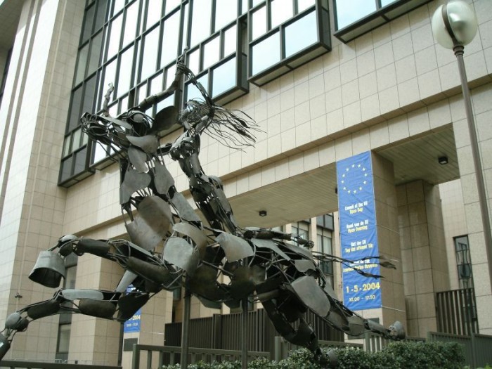 Europa Statue EU Headquarters Brussels