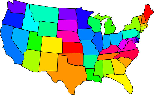 Map Of The United States - Public Domain