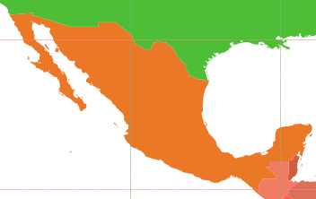 Mexico Map - Public Domain