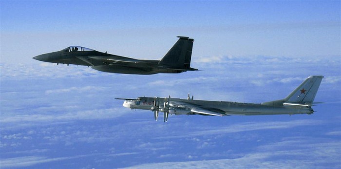 Russian Bomber Intercepted by 12th_Fighter_Squadron_F-15 - Public Domain