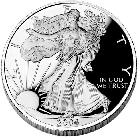 Silver American Eagle - Public Domain