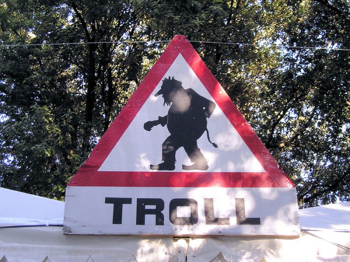 Troll Warning - Photo by Gil