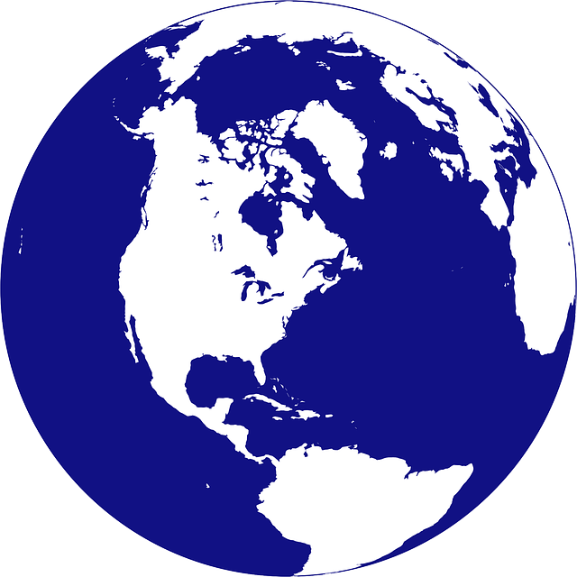 United States On A Globe - Public Domain