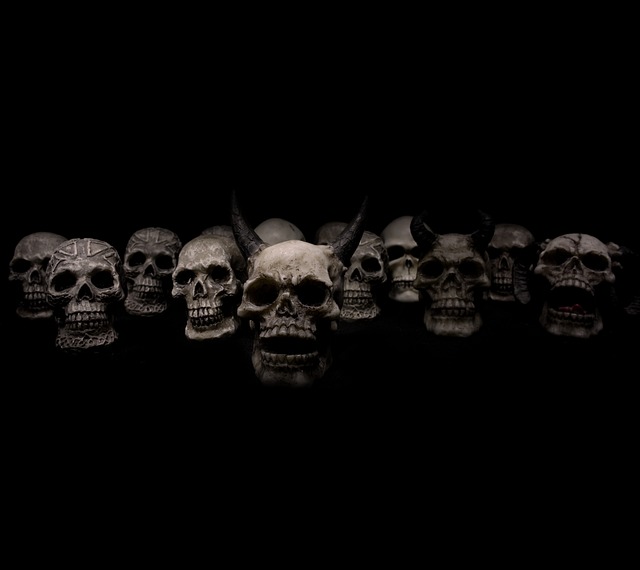 Horror Skulls - Public Domain