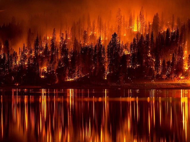 Wildfire Lake - Public Domain