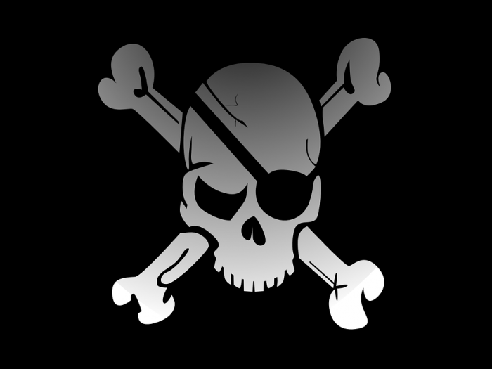 Skull Crossbones Flag - Public Domain