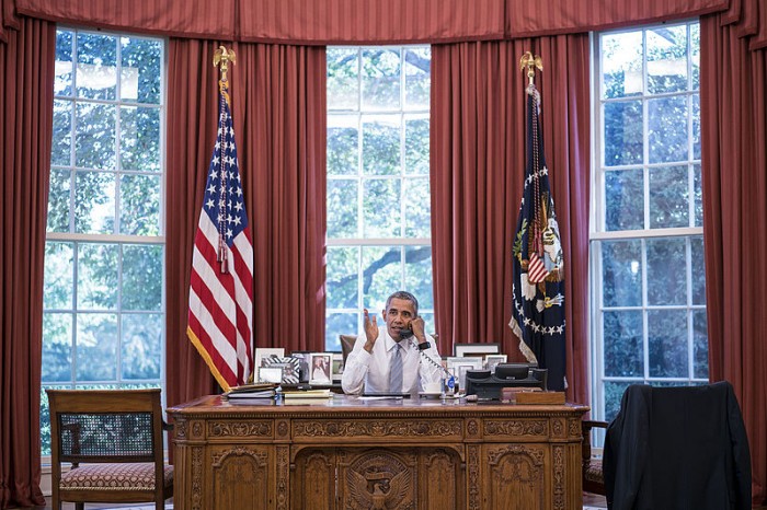 Obama In The Oval Office - Public Domain