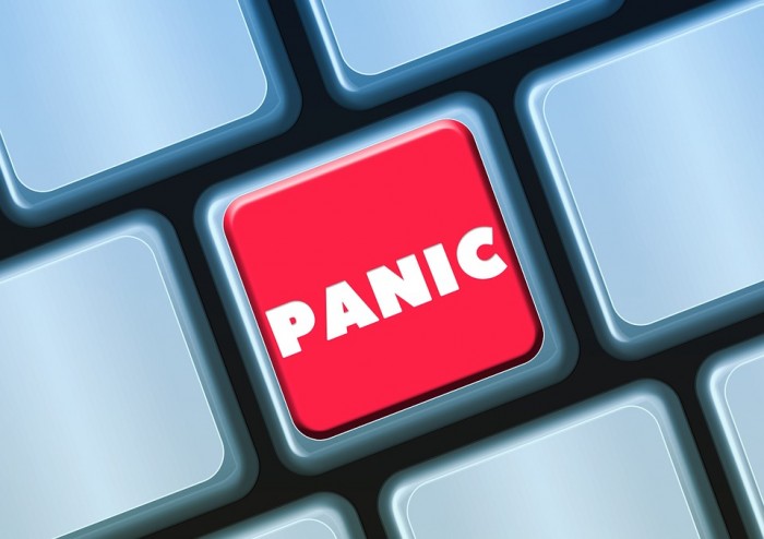 Panic Button On Keyboard - Public Domain