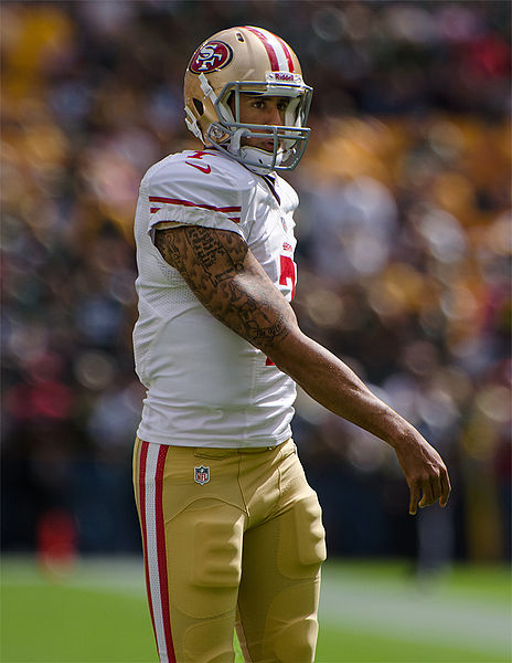 Colin Kaepernick - Photo by Mike Morbeck on Wikipedia