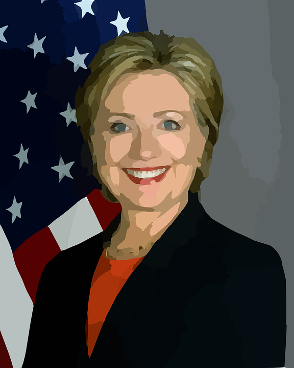 Hillary Clinton Abstract - Public Domain