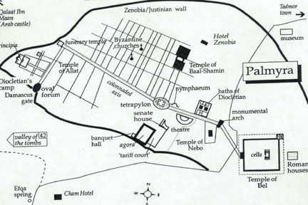 palmyra arch temple baal city map ancient syria bel government zenobia york summit gateway going week monumental hall park displayed