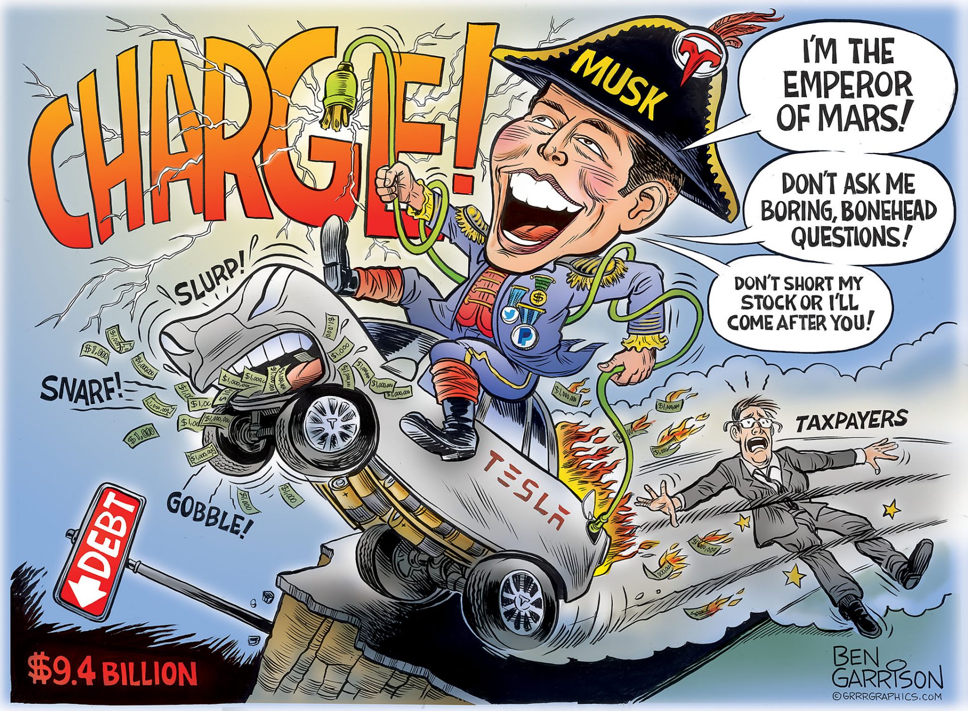 Elon musk cartoon the most important news