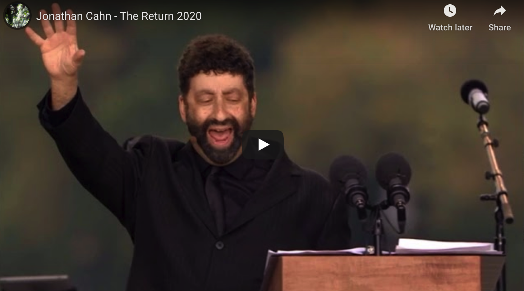 Must Watch Jonathan Cahn's Entire Sermon At "The Return 2020"