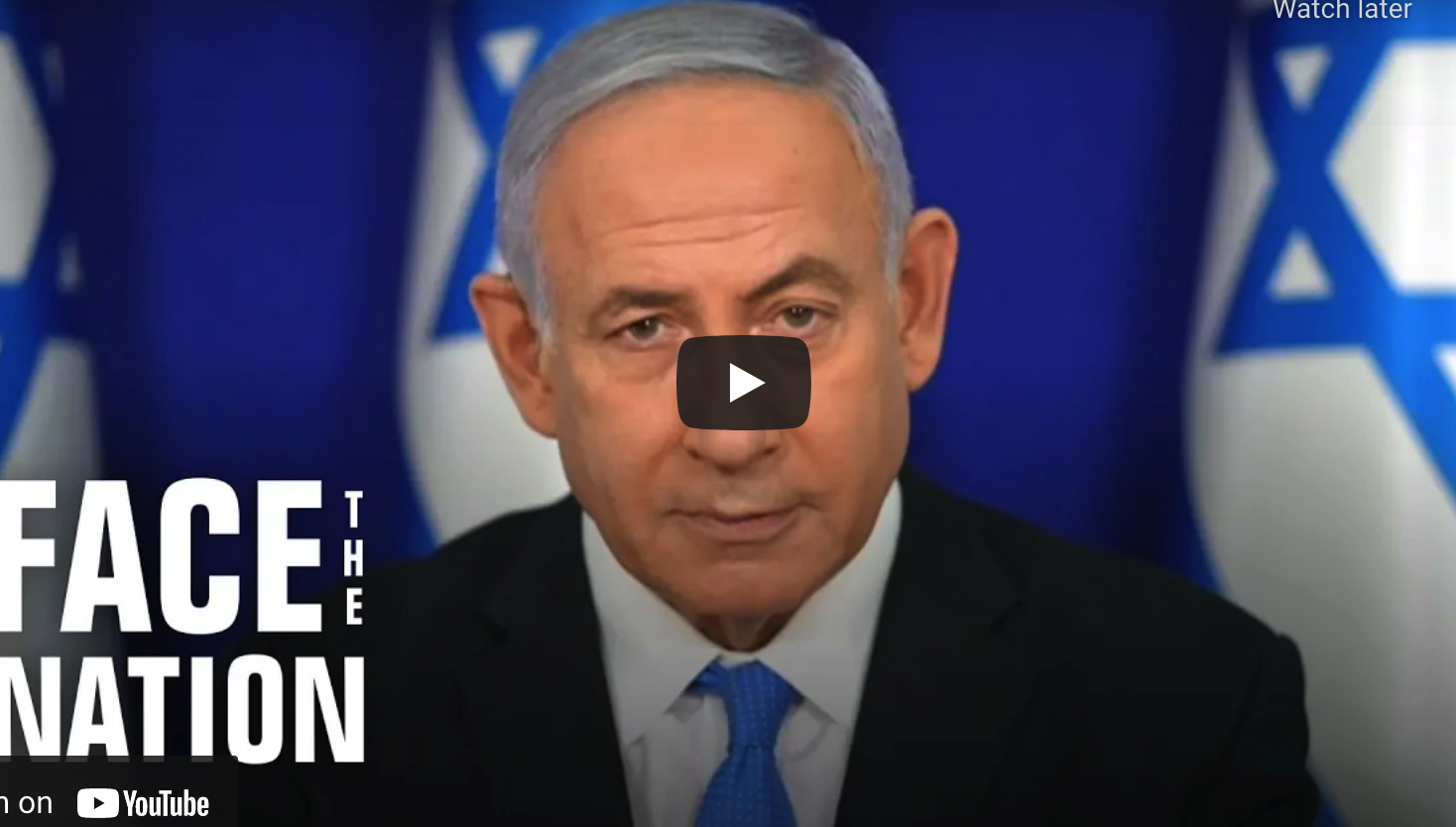 Netanyahu defends strikes on Gaza during an interview with CBS